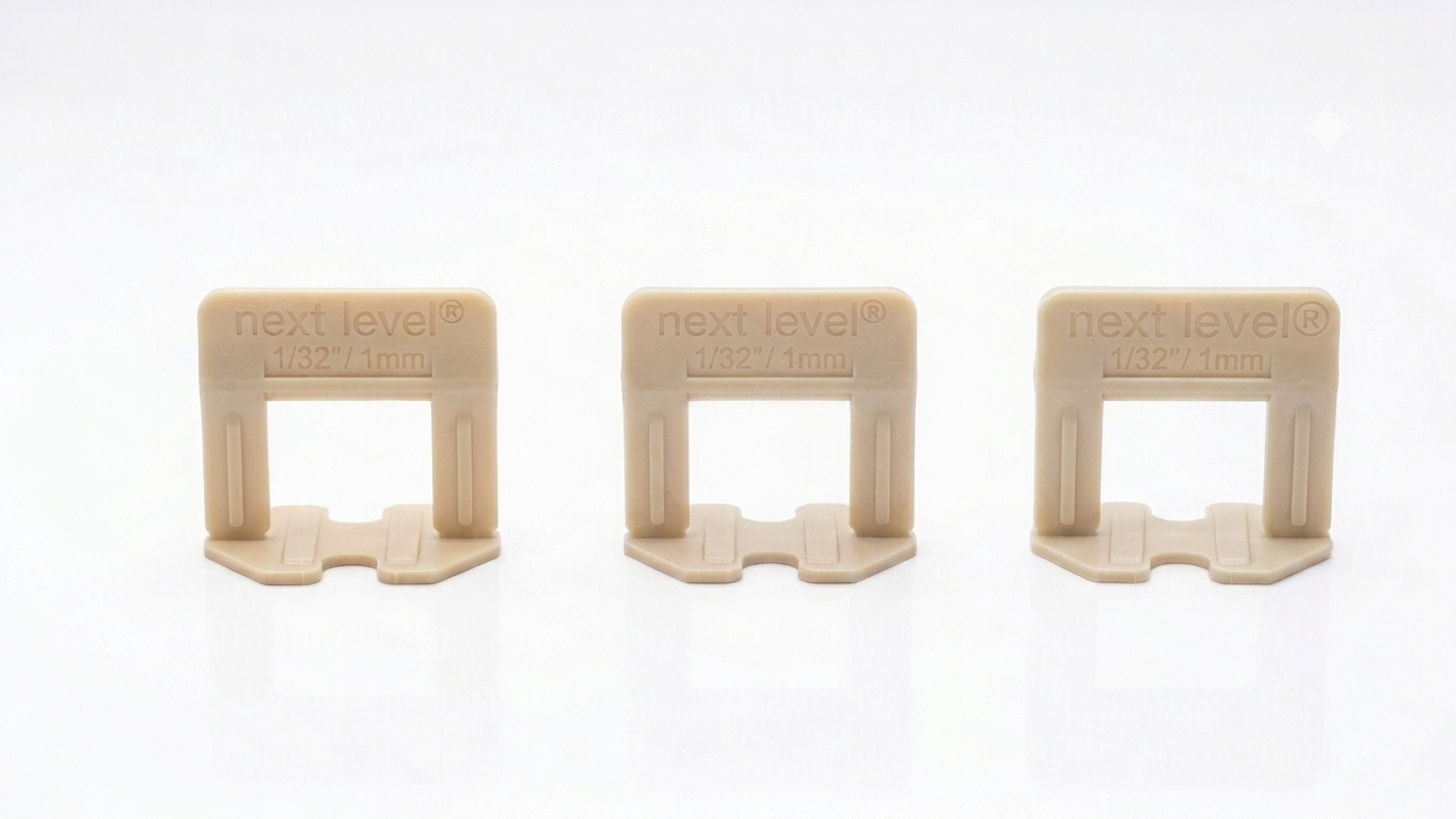 Tile Leveling Clips — 1/32" Ultra-Thin (500 Pack)